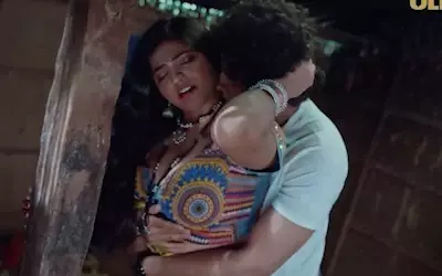 desi indian kissing gif from backside hug